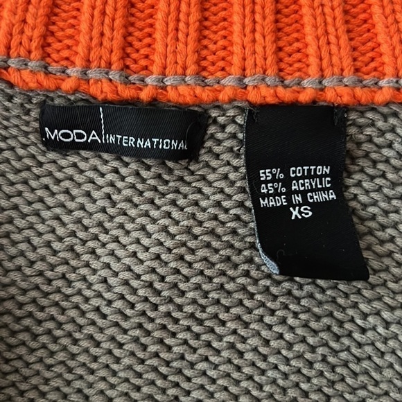 MODA International l Cotton Blend Long Sleeve Cardigan - Picture 7 of 7